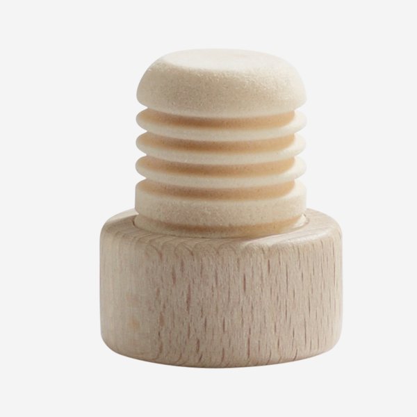 Wooden grip cork with plastic plug, ø20mm