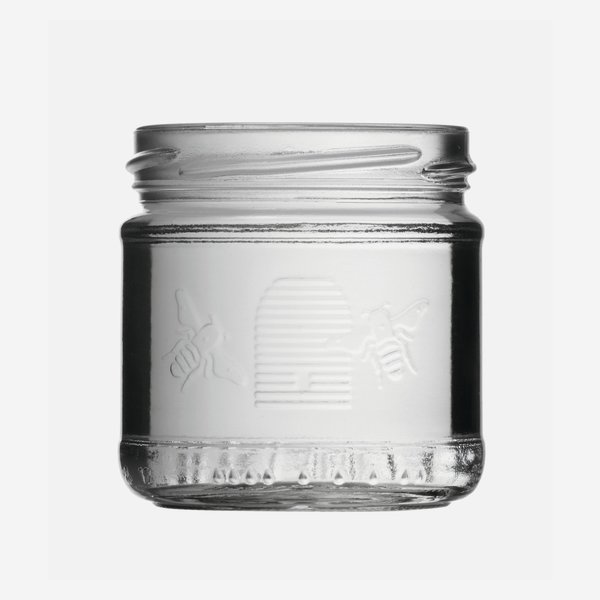 Honey jar 210ml, white, mouth: TO70