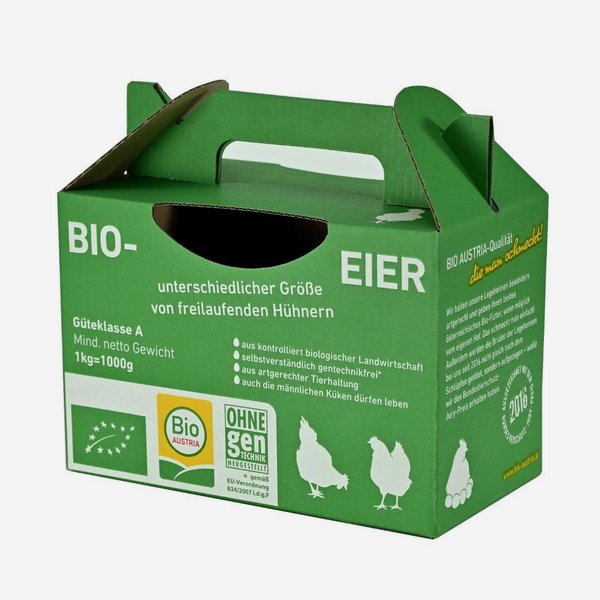 Cardboard Carrier for eggs "Bio Austria"