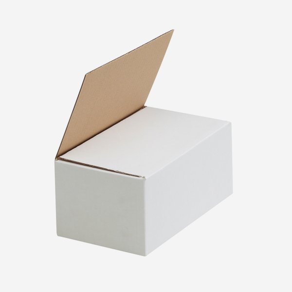 Folding carton, white for 6x 190ml hexagonal jar