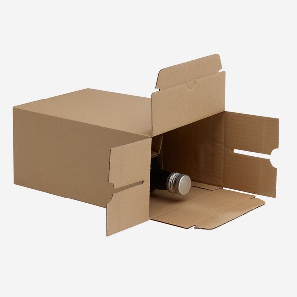 Packaging cardboard box for 6x 0,5l Marasca bottle