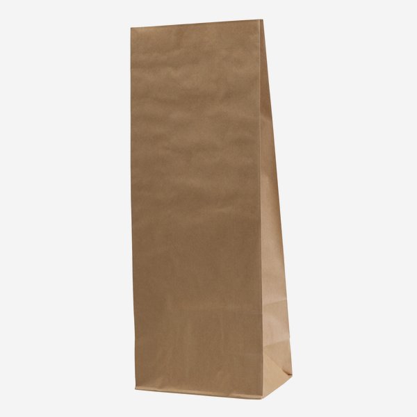 Block bottom bag 10kg, brown, 240/110/610