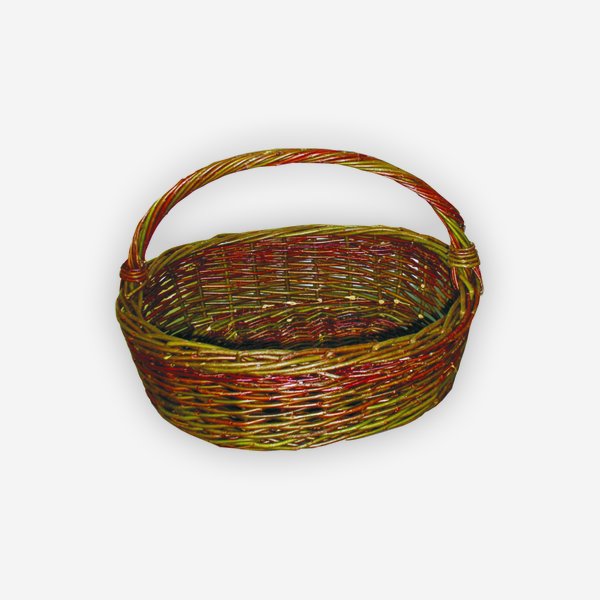 Wicker basket "BANANA", plaited, oval