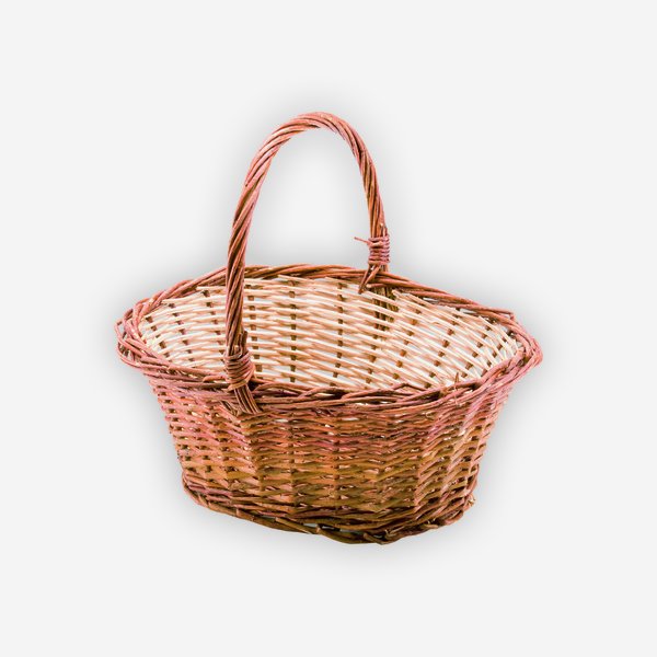 Wicker basket "SISI", plaited, oval