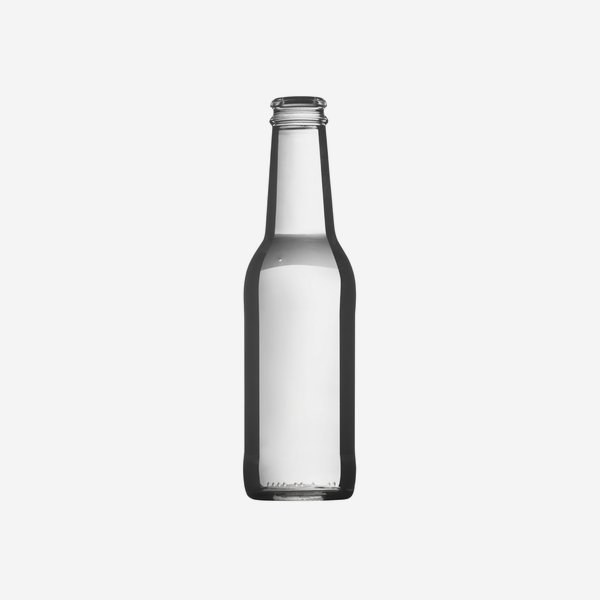 Longneck 200ml, white, mouth: CC