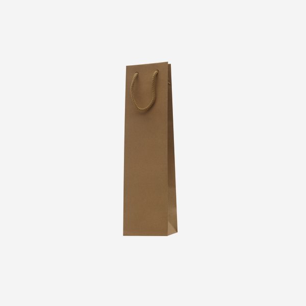 Bottle carrier bag, brown, 100/90/380