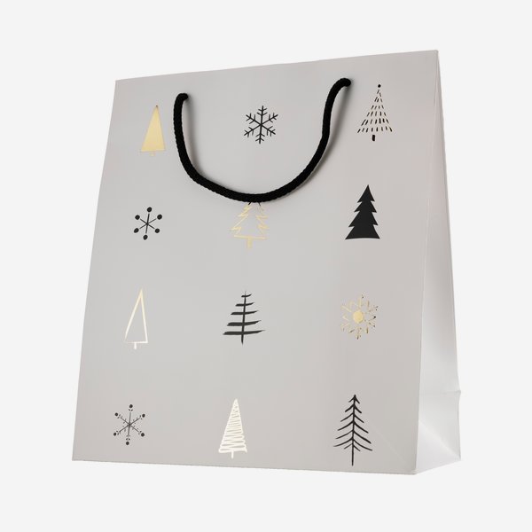 Bottle carrier bag, Christmas, H36 x W13 x D32cm
