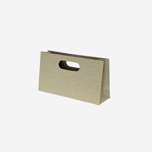 Gift carrier bag, grass paper, 270/80/150