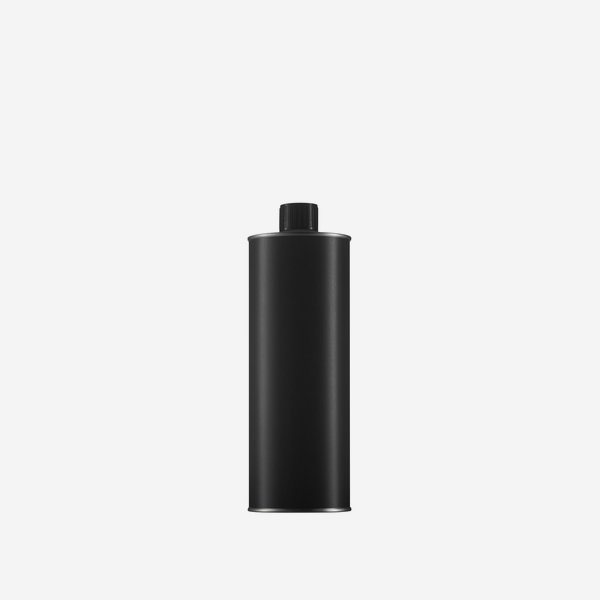 Oil tin 500ml, black-matt