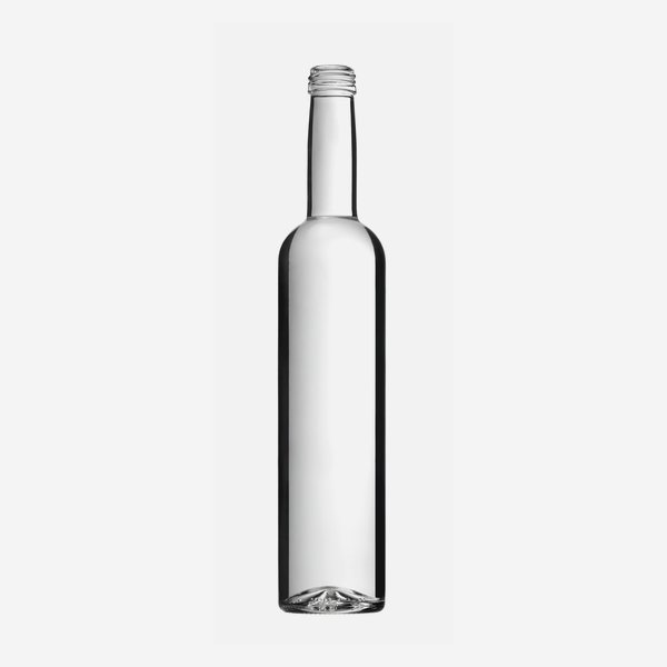 Premium bottle 500ml, white, mouth: MCA28
