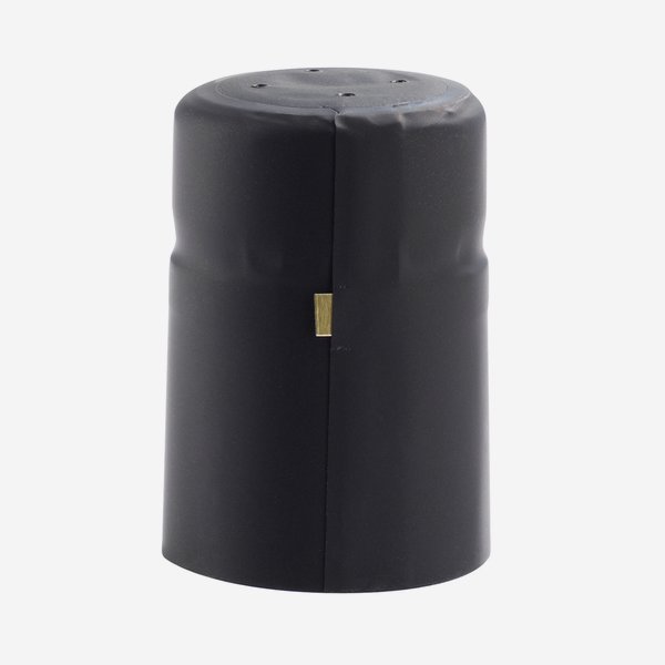 Shrink capsule ø25,5 x H40mm, black matt