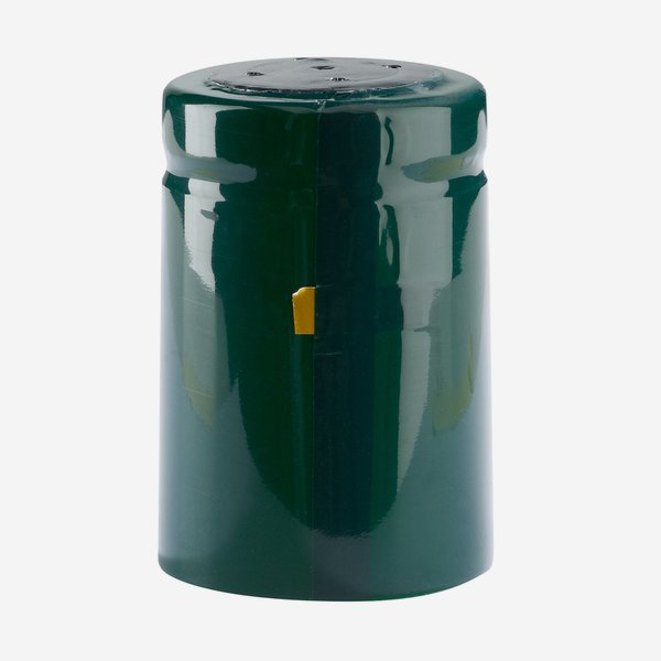 Shrink capsule ø32,8 x H50mm, shiny dark green