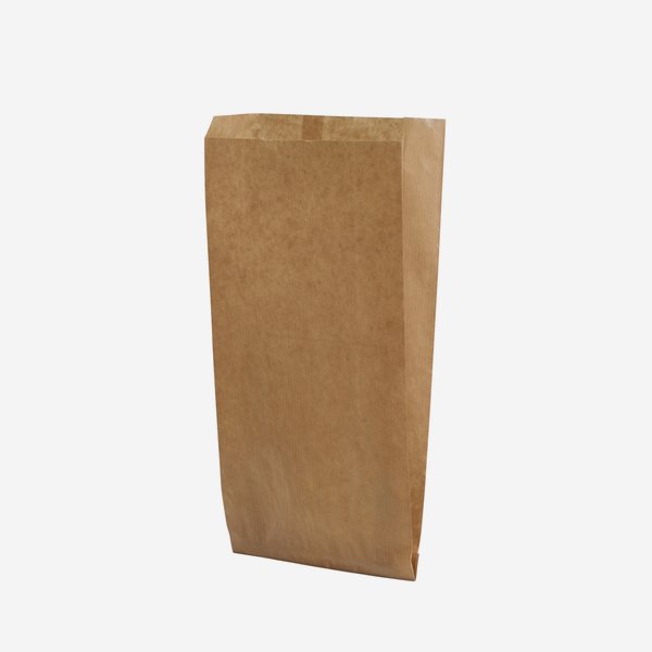 Side gusset bag 1,5kg, brown, 140/55/330
