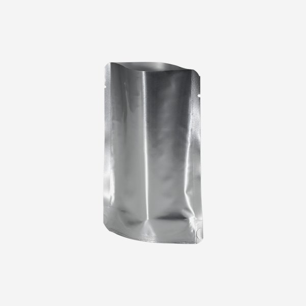 Stand-up pouch, silver, W93 x D45 x H140mm