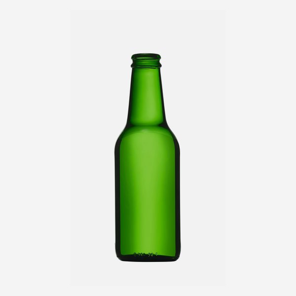 Styria bottle 250ml, green, mouth: CC