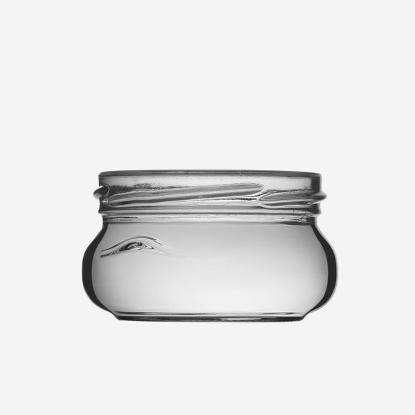 Terrine jar 120ml, white, mouth: TO70
