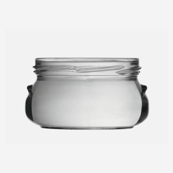 Terrine jar 228ml, white, mouth: TO82