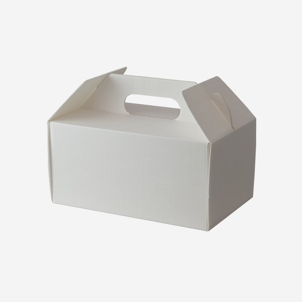 Take-Away carton, white, L215 x W135 x H105mm