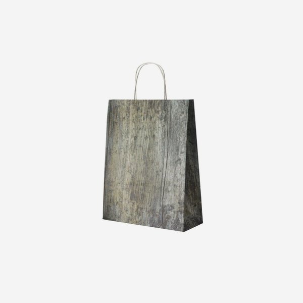 Carrier bag with wood look, 280/110/360