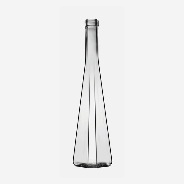 Triangolare bottle 350ml, white, mouth: Cork