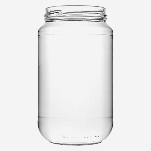 Cylindrical Jar 580ml, white, wide mouth: TO 70